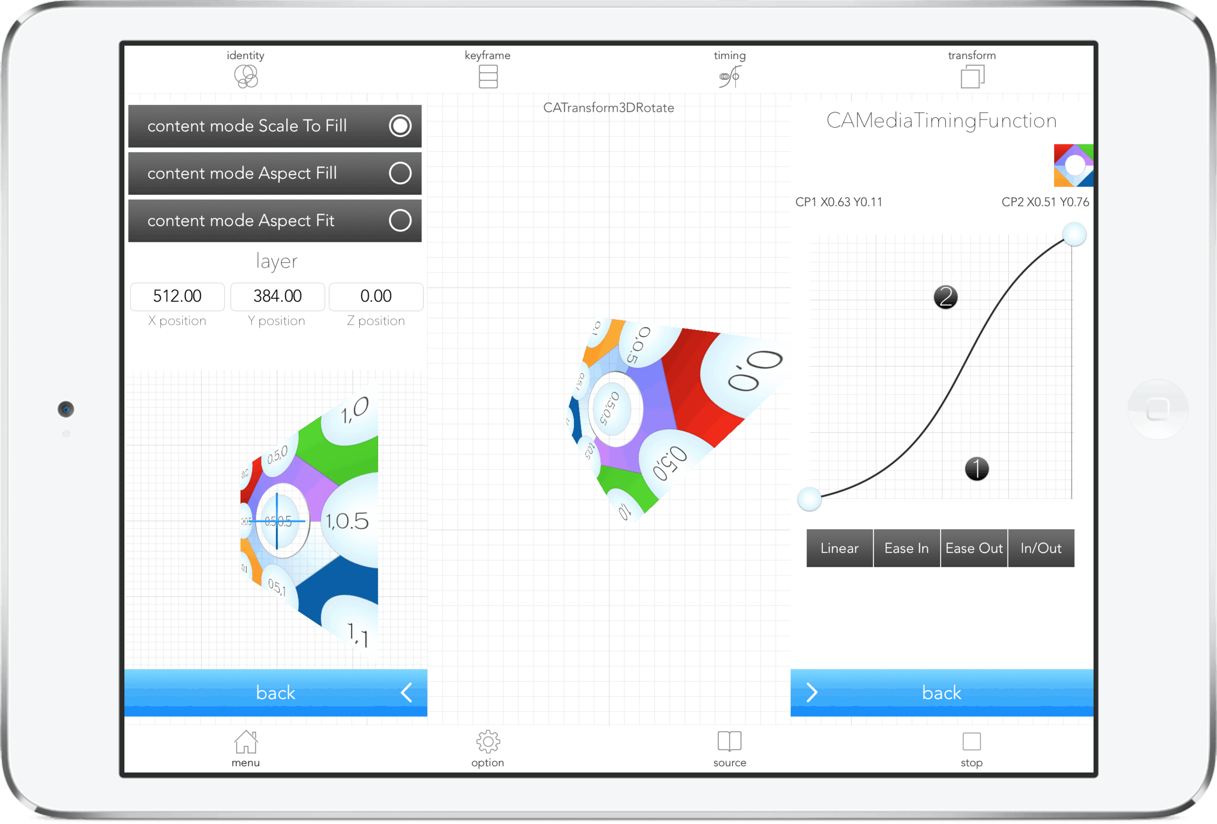 CodaX auf dem iPad mini