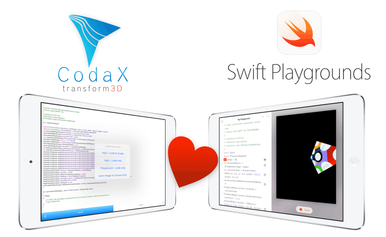 CodaX transform3D
